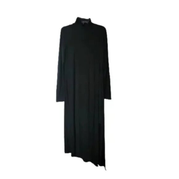 BCBG MaxAzria Kabrina Asymmetric Hem Long Sleeve Midi Dress Womens Evening Wear - Picture 4 of 8